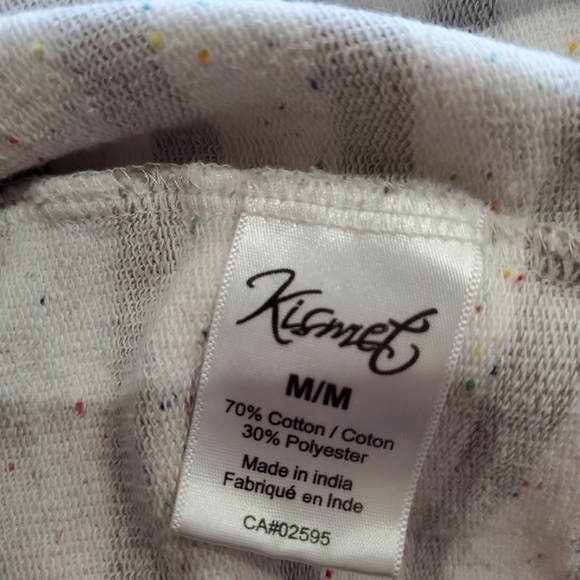 Kismet Striped Pullover Birthday Cake patterned Hoodie size medium - Picture 11 of 11